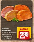 Schweine-Rückensteaks Angebote bei REWE Lahr für 2,99 €