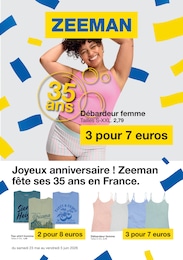 Catalogue Zeeman à Sète, avec 30 pages Prospectus Zeeman à Sète, "Joyeux anniversaire ! Zeeman fête ses 35 ans en France.", 30 pages, 23/05/2026 - 05/06/2026