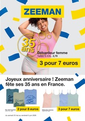 Prospectus Mode à bas prix Zeeman en cours à Dommartin-lès-Toul et alentours, "Joyeux anniversaire ! Zeeman fête ses 35 ans en France.", 30 pages, 23/05/2026 - 05/06/2026 Catalogue Mode à bas prix Zeeman en cours à Dommartin-lès-Toul et alentours, "Joyeux anniversaire ! Zeeman fête ses 35 ans en France.", 30 pages, 23/05/2026 - 05/06/2026