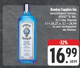 Gin Angebote von Bombay Sapphire bei E center Würzburg für 16,99 €
