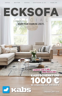 Kabs Prospekt ECKSOFA SPECIAL mit 11 Seiten