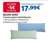 Coussin géant rafraîchissant - BELOW ZERO en promo chez Costco Montreuil à 17,99 €