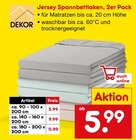 Jersey Spannbettlaken, 2er Pack von Dekor im aktuellen Netto Marken-Discount Prospekt für 5,99 €