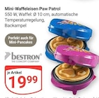 Mini-Waffeleisen Paw Patrol Angebote von Bestron bei GLOBUS Oberhausen für 19,99 €