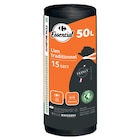Sacs poubelle à lien traditionnel 50L - CARREFOUR ESSENTIAL - Carrefour Market à Neuilly-sur-Seine Sacs poubelle à lien traditionnel 50L - CARREFOUR ESSENTIAL en promo chez Carrefour Market Neuilly-sur-Seine à 2,99 €