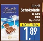 Schokolade Doppelmilch von Lindt im aktuellen EDEKA Prospekt für 1,89 €