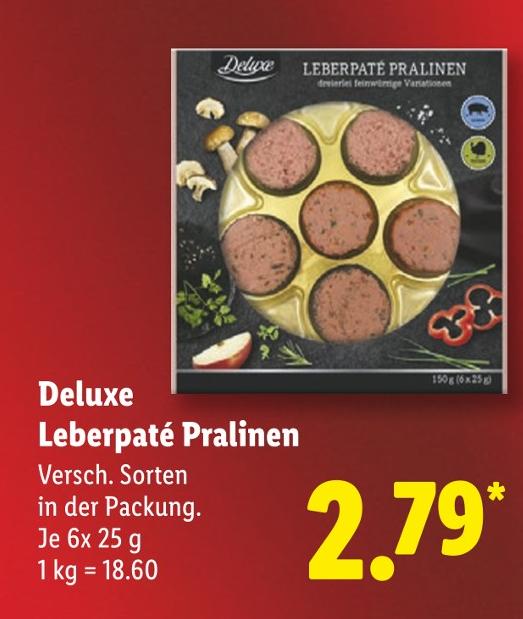 Leberpaté Pralinen