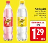Schweppes Wild Berry oder Schweppes Tonic Water im Angebot bei EDEKA in Friedrichshafen Schweppes Wild Berry oder Schweppes Tonic Water Angebote von Schweppes bei EDEKA Friedrichshafen für 1,29 €