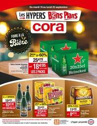 Cora Catalogue "FOIRE À LA Bière", 8 pages, Aulnay-sous-Bois,  19/09/2023 - 25/09/2023