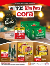 Catalogue Supermarchés Cora en cours à Noisy-le-Sec et alentours, "FOIRE À LA Bière", 8 pages, 19/09/2023 - 25/09/2023