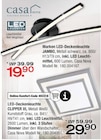 LED-Deckenleuchte JAMBO oder LED-Deckenleuchte CLIPPER III im Angebot bei Ostermann in Marl LED-Deckenleuchte JAMBO oder LED-Deckenleuchte CLIPPER III Angebote von Casa Nova bei Ostermann Marl für 19,90 €