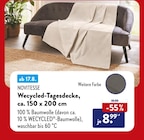 Wecycled-Tagesdecke von Novitesse im aktuellen ALDI SÜD Prospekt für 8,99 €