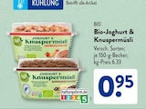 Joghurt & Knuspermüsli Erdbeerjoghurt von Bio im aktuellen ALDI SÜD Prospekt für 0,95 €