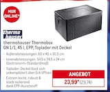 Thermobox GN 1/1, 45 l, EPP, Toplader mit Deckel im Angebot bei METRO in Kerpen Thermobox GN 1/1, 45 l, EPP, Toplader mit Deckel Angebote von thermohauser bei METRO Kerpen für 29,74 €