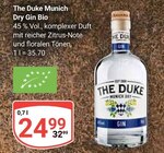 Aktuelles Munich Dry Gin Bio Angebot bei GLOBUS in Saarbrücken ab 24,99 €
