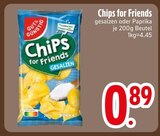 Chips for Friends Gesalzen von Gut & Günstig im aktuellen EDEKA Prospekt für 0,89 €