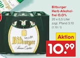 Herb Alkoholfrei 0,0% im Angebot bei Netto Marken-Discount in Reken Herb Alkoholfrei 0,0% Angebote von Bitburger bei Netto Marken-Discount Reken für 10,99 €