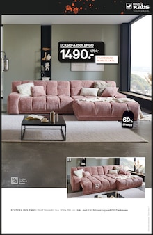 Ecksofa im aktuellen Kabs Prospekt (Essen) Ecksofa im Kabs Prospekt "BLACK WEEKS!" mit 51 Seiten (Essen)