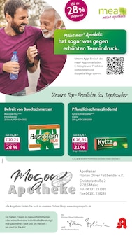 Aktueller mea - meine apotheke Prospekt "Unsere September-Angebote" Seite 1 von 4 Seiten für Mainz