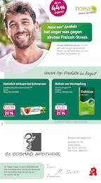 mea - meine apotheke Prospekt für Kaarst mit 4 Seiten mea - meine apotheke Prospekt für Kaarst: "Unsere August-Angebote", 4 Seiten, 01.08.2026 - 31.08.2026