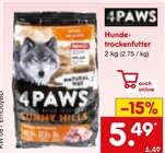 Hunde-Trockenfutter im Angebot bei Netto Marken-Discount in Pforzheim Hunde-Trockenfutter Angebote von 4PAWS bei Netto Marken-Discount Pforzheim für 5,49 €
