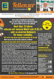 Aktueller EDEKA Prospekt "Aktuelle Angebote" Seite 1 von 24 Seiten für Herschbach