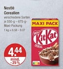 Cerealien im V-Markt Prospekt Cerealien von Nestlé im aktuellen V-Markt Prospekt für 4,44 €
