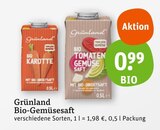 Bio-Gemüsesaft von Grünland im aktuellen tegut Prospekt für 0,99 €