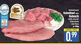 Schnitzel oder Gulasch Angebote von Strohschwein bei EDEKA Ingolstadt für 0,99 €