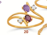 bague améthyste, rhodolite et topazes à 265,00 € dans le catalogue E.Leclerc