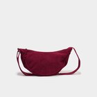 Sac banane effet velours côtelé bordeaux femme dans le catalogue La Halle