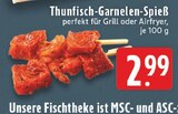 Aktuelle Thunfisch Angebote bei E center in Duisburg Aktuelles Thunfisch-Garnelen-Spieß Angebot bei E center in Duisburg ab 2,99 €