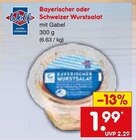 Aktuelles Bayerischer Wurstsalat Angebot bei Netto Marken-Discount in Mannheim ab 1,99 €