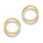 Boucles d'oreilles en or jaune et argent rhodié cercles dans le catalogue E.Leclerc