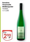 Weißburgunder im Angebot bei GLOBUS in Bochum Weißburgunder Angebote von Domaines Vinsmoselle bei GLOBUS Bochum für 2,99 €