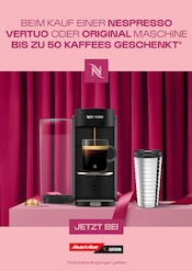 Nespresso Elektromärkte Prospekt der aktuellen Woche mit 1 Seite, gültig von 02.10.2026 bis 31.10.2026, in Ellerau und Umgebung Aktueller Nespresso Elektromärkte Prospekt in Ellerau und Umgebung, "Nespresso Angebote" mit 1 Seite, 02.10.2026 - 31.10.2026
