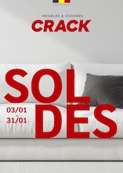 Catalogue Meubles & Décoration Crack en cours à Bailleul et alentours, "SOLDES", 47 pages, 03/01/2025 - 31/01/2025