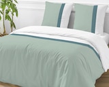 Parure housse de couette + 2 taies d'oreiller percale - DOMEDIA dans le catalogue Intermarché Super