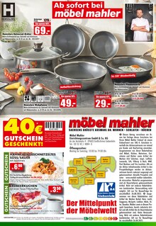 Braten im Möbel Mahler Siebenlehn Prospekt "SACHSENS TRAUMKÜCHEN ZUM HALBEN PREIS" mit 16 Seiten (Dresden)