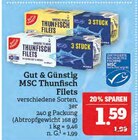 Aktuelles MSC Thunfisch Filets Angebot bei Marktkauf in Erlangen ab 1,59 €