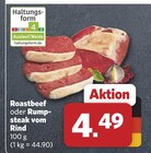 Roastbeef oder Rump steak vom Rind Angebote bei combi Aurich für 4,49 €