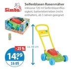 Seifenblasen Rasenmäher von Simba im aktuellen V-Markt Prospekt für 14,99 €