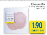 Schinkenwurst fein bei diska im Trebsen Prospekt für 1,90 €