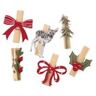 Ernstings family Rotenburg - 6 Klammern im weihnachtlichen Design Angebot im Prospekt 6 Klammern im weihnachtlichen Design bei Ernstings family im Rotenburg Prospekt für 2,99 €