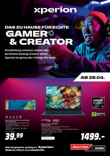 Laptop im MediaMarkt Saturn Prospekt "DAS ZUHAUSE FÜR ECHTE GAMER & CREATOR" mit 12 Seiten (Berlin)