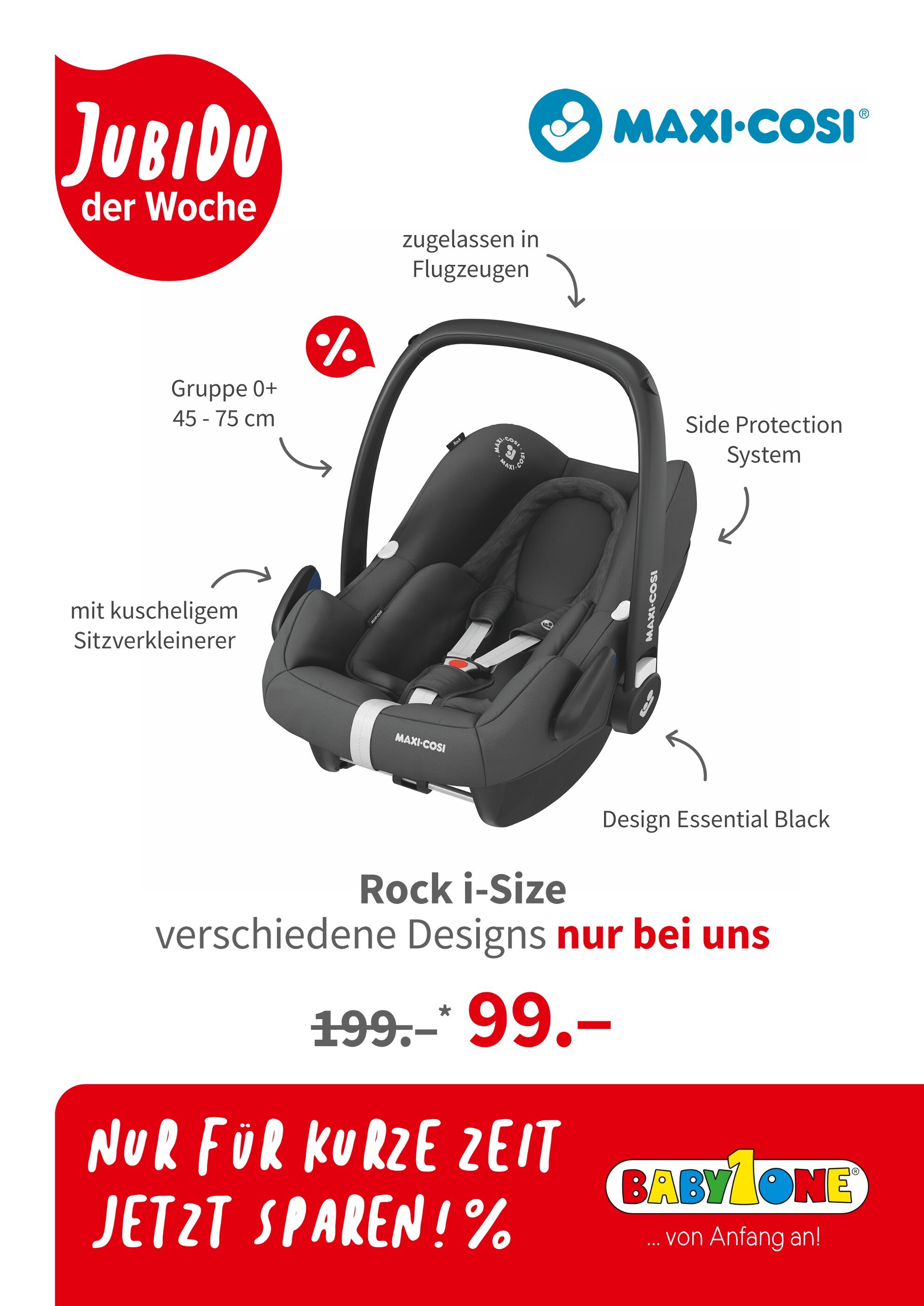 BabyOne Prospekt für Duisburg mit 1 Seite BabyOne Prospekt für Duisburg: "Jubidu! der Woche", 1 Seite, 13.09.2021 - 19.09.2021