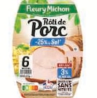 Rôti de Porc -25% de Sel Conservation Sans Nitrite - Fleury Michon dans le catalogue Super U