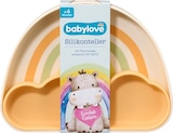 Teller Silikon mit Trennschale Regenbogen orange/creme von babylove im aktuellen dm-drogerie markt Prospekt für 8,45 €