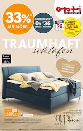 Opti-Wohnwelt Möbel & Einrichtung Prospekt der aktuellen Woche mit 20 Seiten, gültig von 23.10.2025 bis 15.11.2025, in Oberstenfeld und Umgebung Aktueller Opti-Wohnwelt Möbel & Einrichtung Prospekt in Oberstenfeld und Umgebung, "Traumhaft schlafen" mit 20 Seiten, 23.10.2025 - 15.11.2025