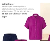 Leinenbluse für 39,99 € bei Tchibo im Supermarkt im Angebot Leinenbluse im aktuellen Tchibo im Supermarkt Prospekt